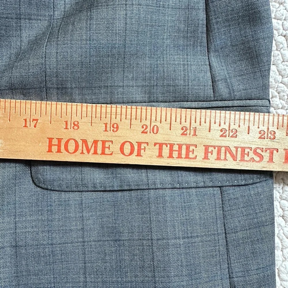Jack Victor Elite Norway Men's Size 46R Wool Blazer Gray Check Sport Coat Canada